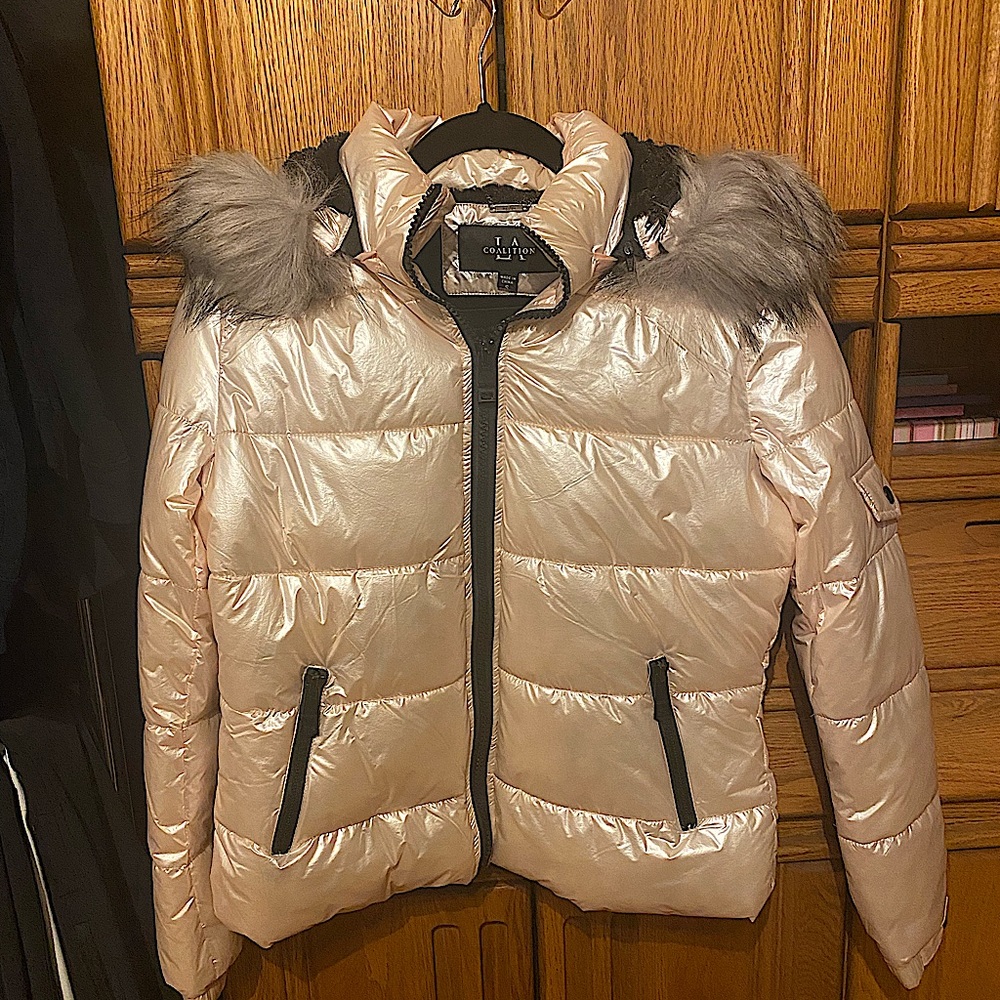 Blush Pink Coalition Zip Up Jacket, Never Worn